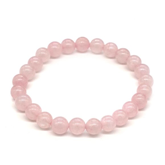 Genuine Rose Quartz bracelet. OS - Picture 2 of 2